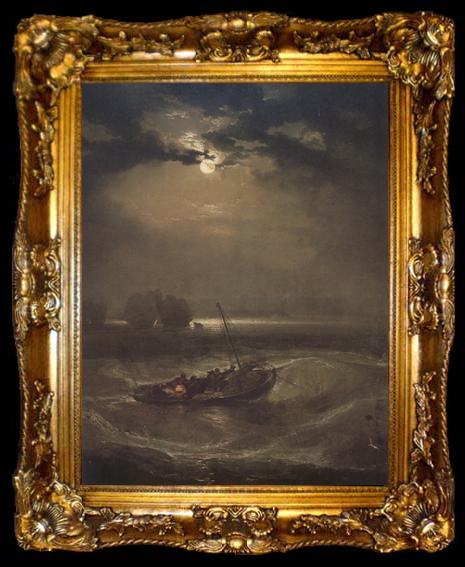 framed  Joseph Mallord William Turner Fishermen at sea (mk31), ta009-2